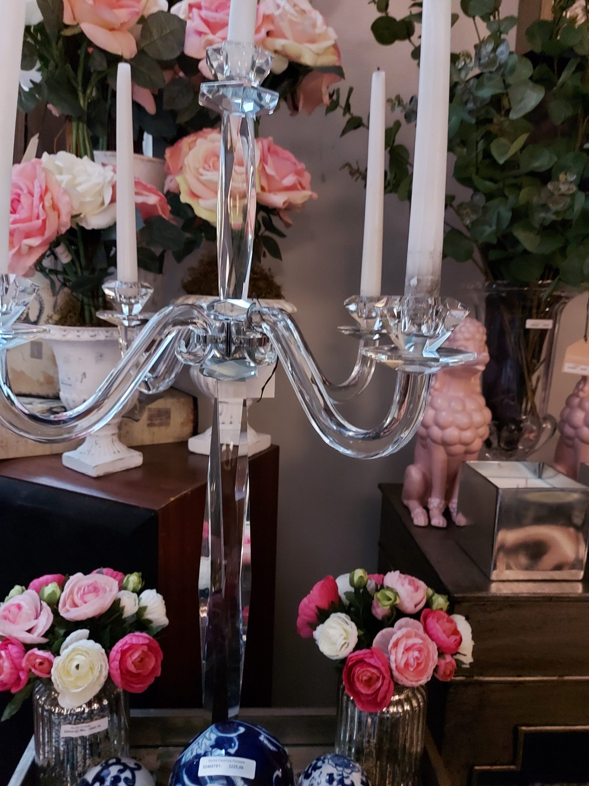 Candelabro Cristal Velas Component New House