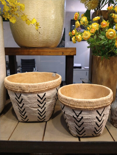 Set x2 macetero conico