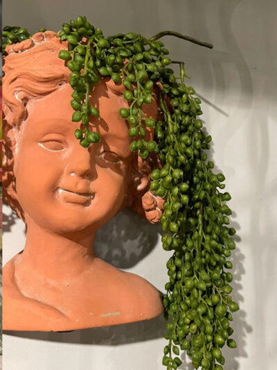 Flor collar de perlas