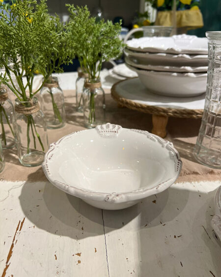 Bowl ceramica Blanco con corona