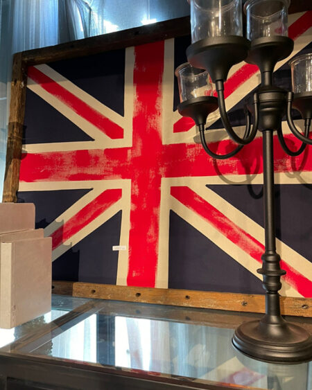 Cuadro vintage chico bandera inglesa