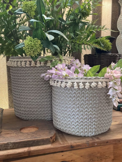 Set macetero redondo