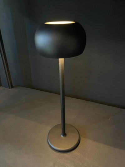 Lampara redonda negra