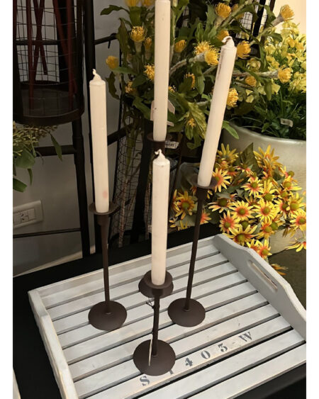 Set Candelabro x4 Oxido
