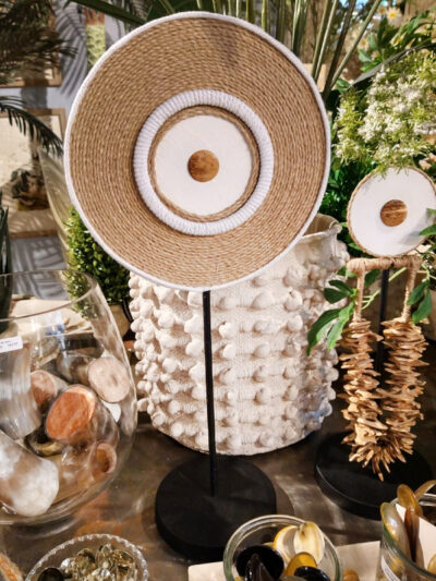 Totem Chino blanco y yute