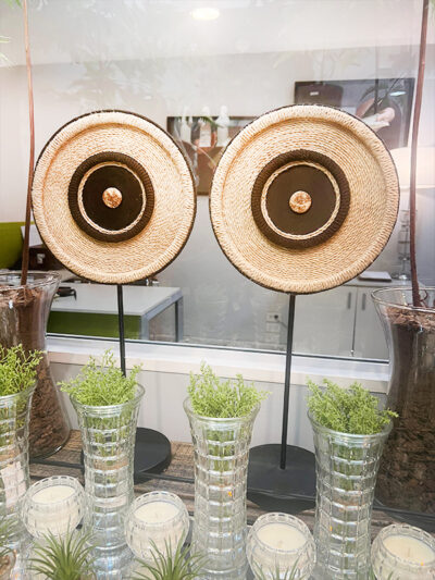 Totem Chino negro y yute