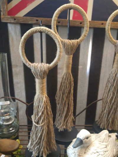 Totem aro con hilo crudo chico