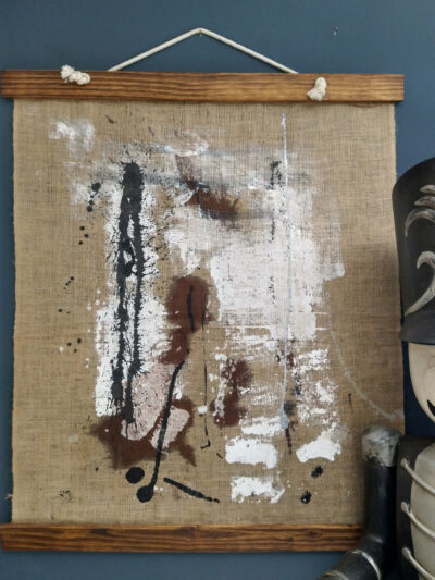 Cuadro en lienzo de arpillera