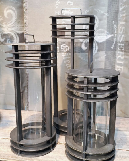Set x3 candelabro cilindro