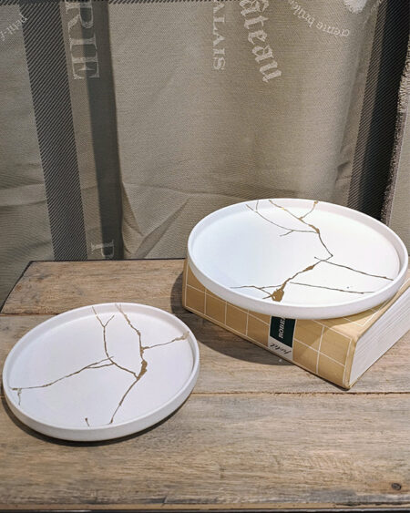 Plato Wabi Sabi grande blanco