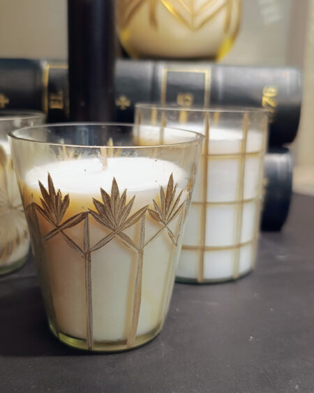 Vela en vaso cuenco
