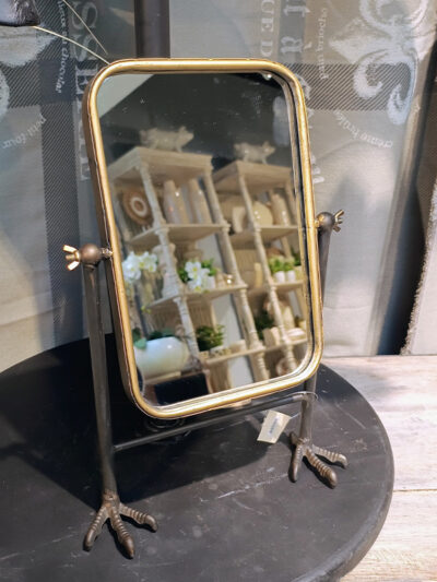 Espejo con pie de pajaro