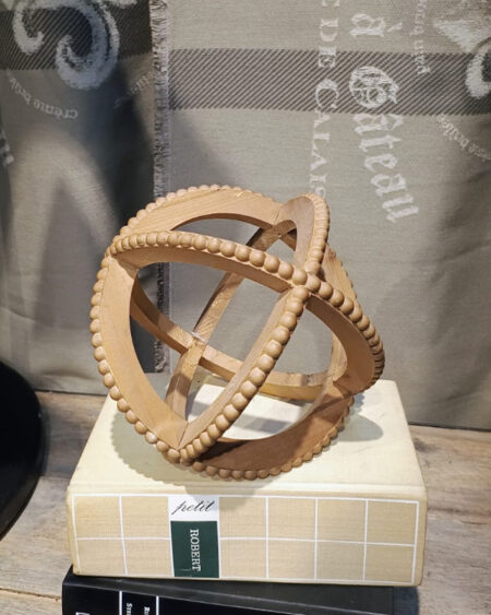 Bocha de madera con puntos