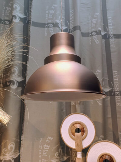 Lampara de chapa colgante redonda