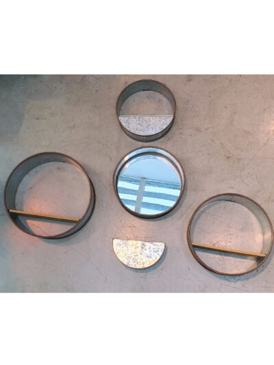 Set x5 maceta de pared con espejo