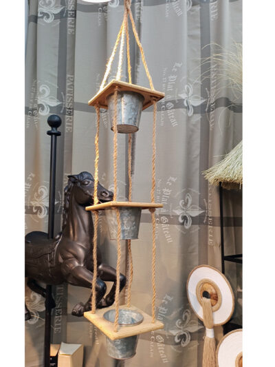 Macetero colgante x3 maceta