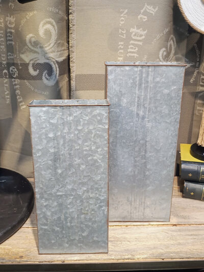 Set x2 Macetas de zinc