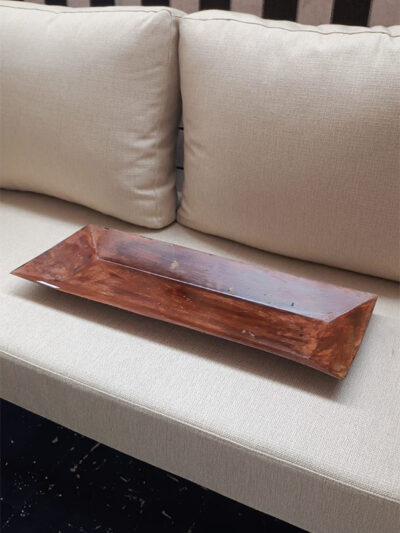 Bandeja rectangular de chapa grande