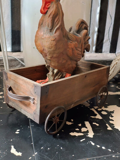 Carro rectangular de madera