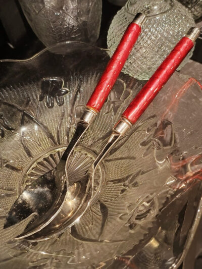 Set x2 cucharas de servir mango rojo