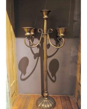 Candelabro 5 velas dorado
