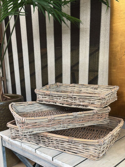 Set x3 bandejas rectangulares