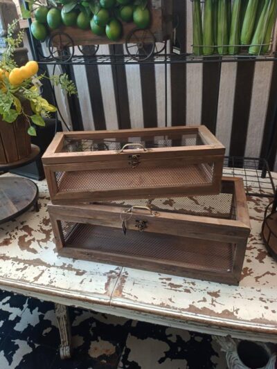 Set x2 Caja de madera