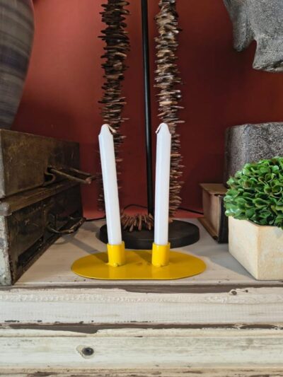 Candel chapa amarillo x2 + velas