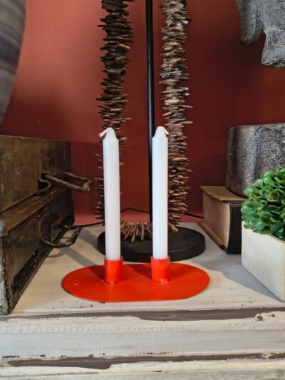 Candel chapa naranja x2 + velas