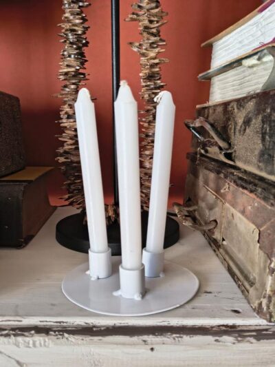 Candel chapa blanco x3 + velas