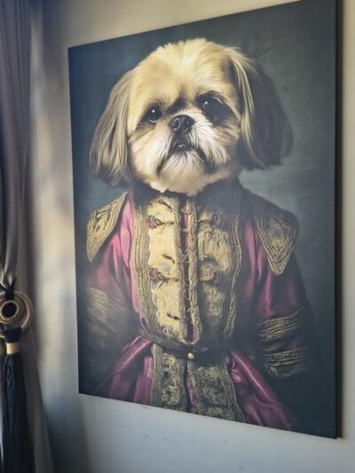 Cuadro grande perro ShihTzu