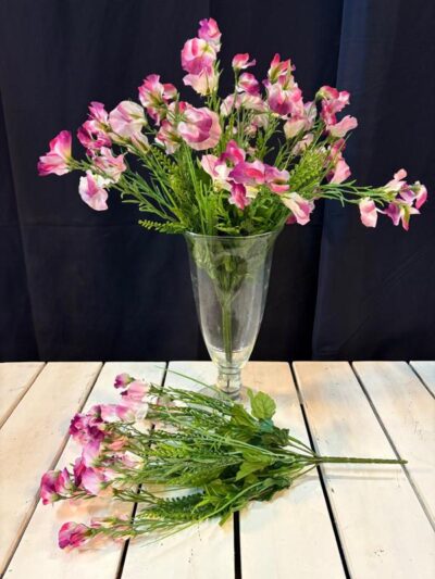 Flor de guisantes rosa