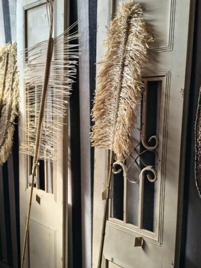 Palo de hojas de fibra