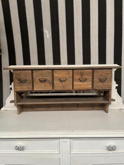 Perchero gabinete 5 cajones