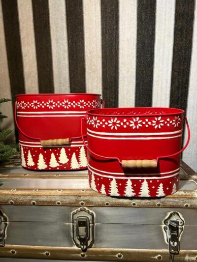 Set x2 de cestas chapa