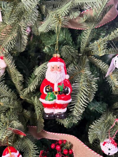 Colgante papa Noel con regalos