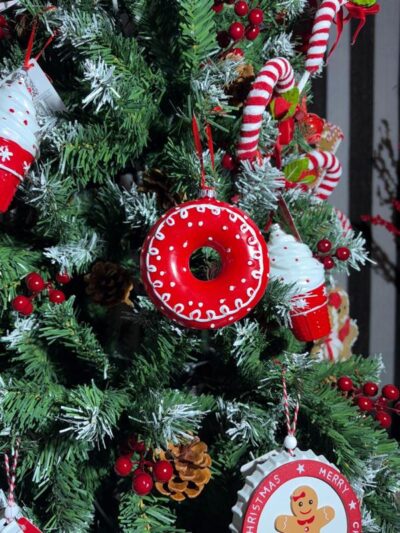 Colgante galletita roja