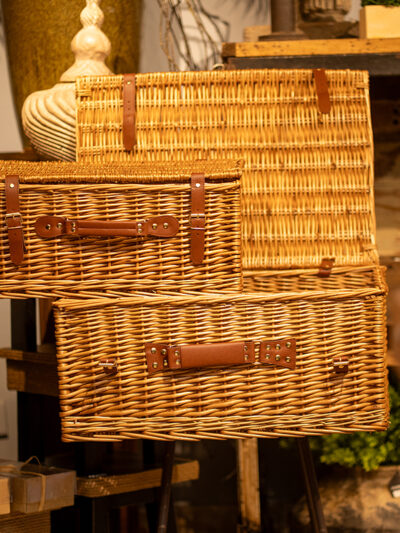 Canasta de mimbre simple XL