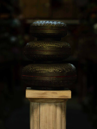 Canastas x3 ovaladas negras