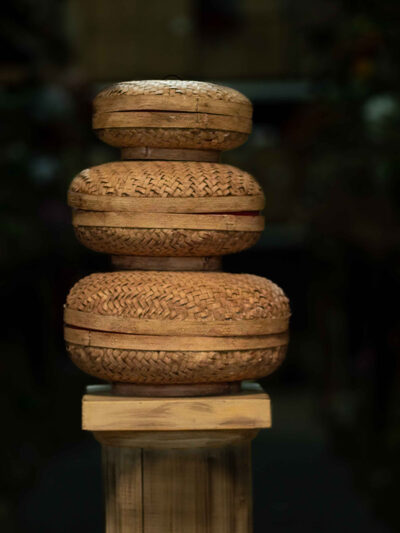 Canastas x3 redondas cremas