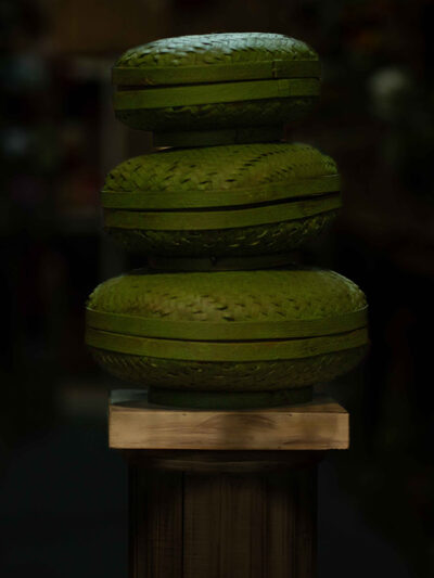 Canastas x3 redondas verdes