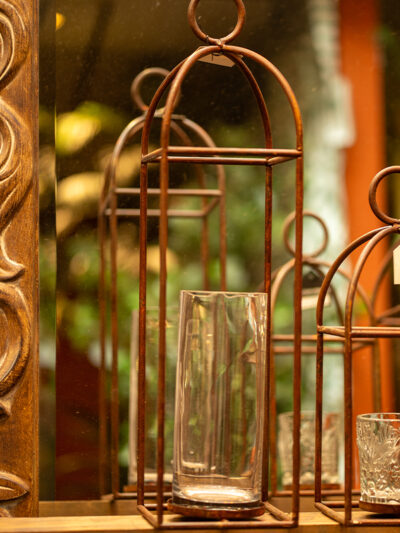 Fanal grande con vidrio