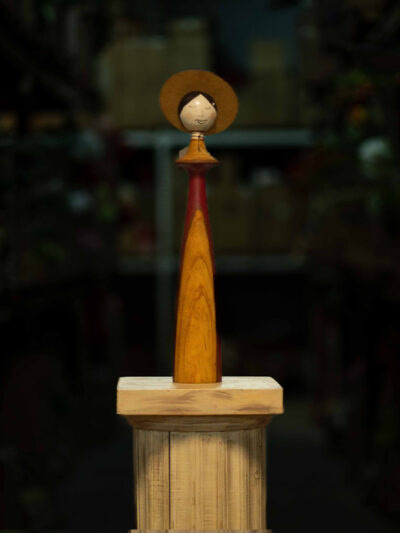 Dama con sombrero chica roja