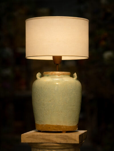 Lampara vasija celeste