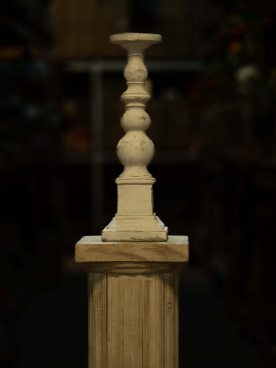 Candel 3 bochas blanco