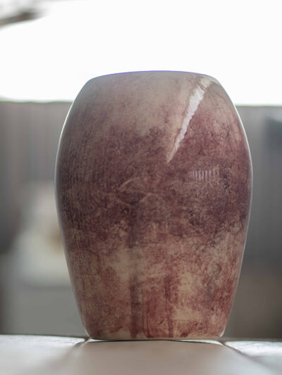 Jarron amapola mediano efumado