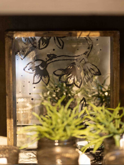 Bandeja rectangular con diseño