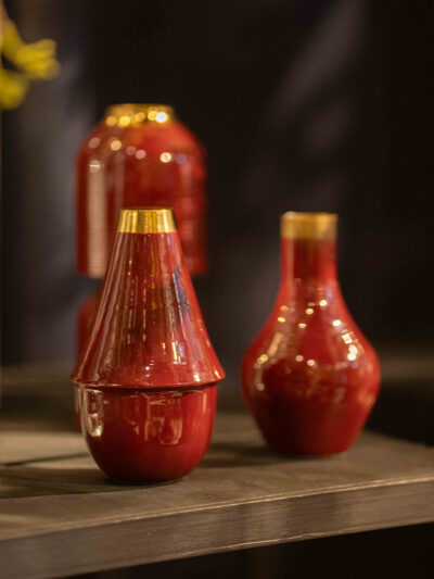 Florero redondeado mini bordo