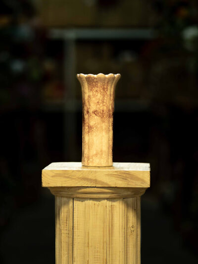 Florero peonia con burbujas