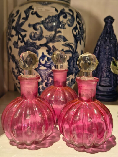 Perfumero redondo chico rosa